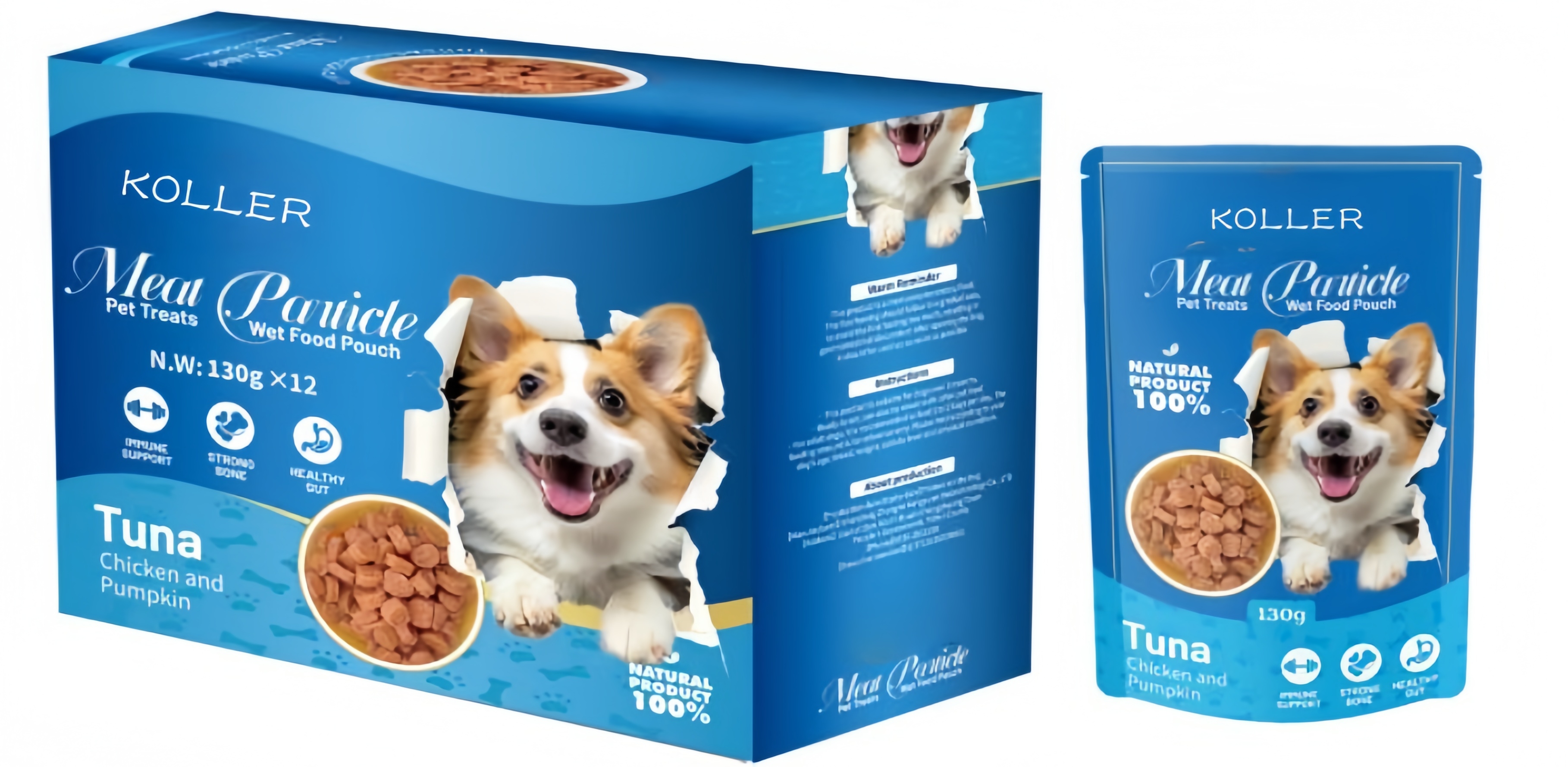 Meat Particle Pet Treats Wet Food Pouch FSP09-3