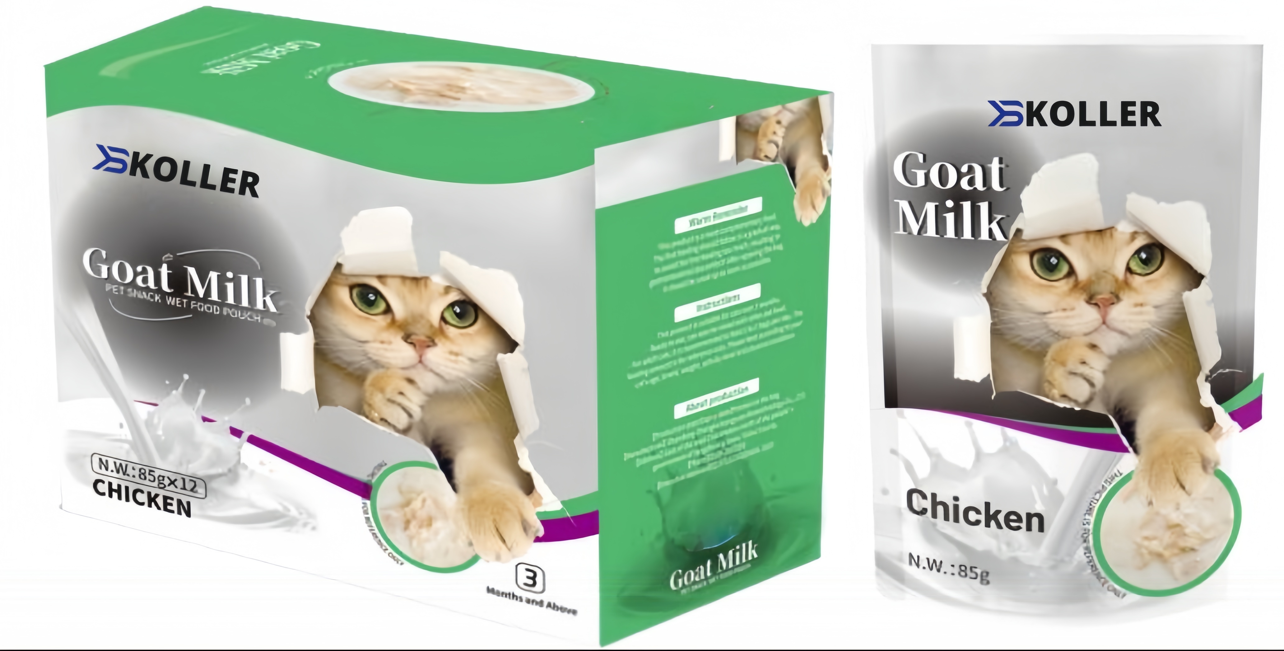Goat Milk Pet Snack Wet Food Pouch FSP03-3